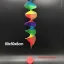 Colorful Wood Wind Chimes Rainbow Wind Spinner Mobile Chime Lawn Wind Spiral Party Home Decor Garden Ornament Decor DIY Pendant 1
