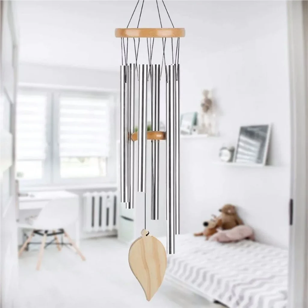 Good Luck Wind Chimes, 6 Tubes Bell Pendant For Home Decorations, Clear And Elegant Sound, Suitable For Indoor And Outdoor Use 1