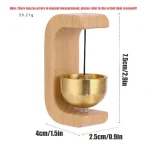 Japanese Wooden Wind Chimes Wireless Doorbell Entrance Door Bell Decorative Wind Bell for Home Opening Hanging Decorations 6