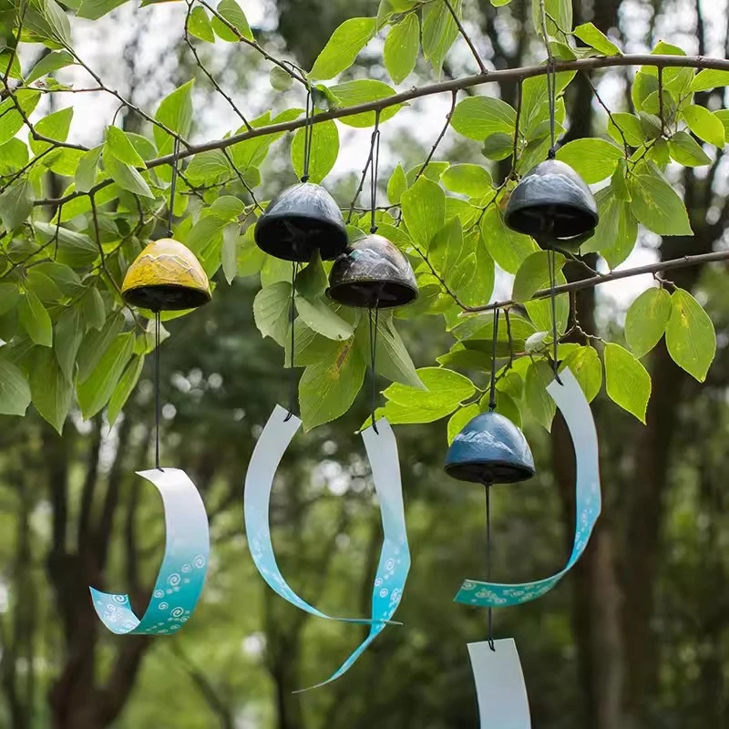 Retro Wind Chimes Outdoor Japanese Wind Campaigns Landscape Bell Garden Chime Decoration Wind Music Wall Decor Home Decor 풍경 3