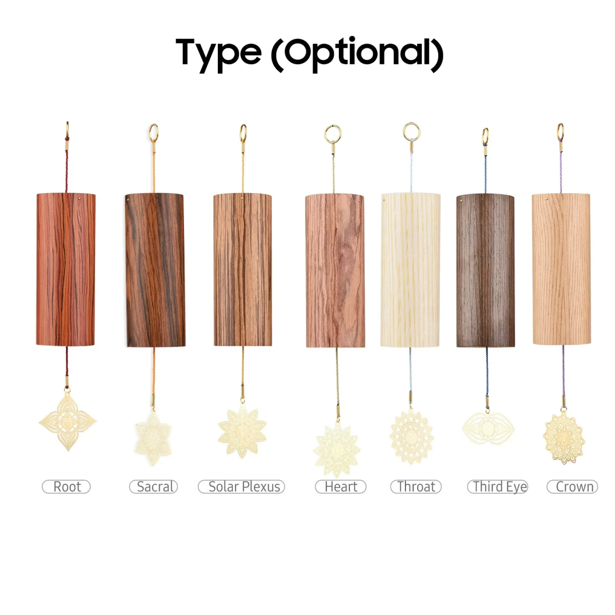 Chimes Natural Bamboo Wind Chime Meditation Chord Windbell for Outdoor Garden Patio Home Decoration Meditation Relaxation 6