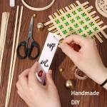 DIY Bamboo Weaving Wind Chime Bell Ornament Handmade Window Hanging Ornament Material Package Accessories Garden Decoration 2