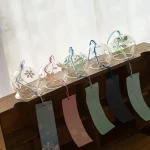 Japanese Sakura Glass Wind Chime Cherry Blossom Wind Bell Korean Kawaii Room Decor Hanging Decor Wind Chimes Outdoor 후우링 5