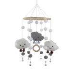 Cloud Hair Ball Wind Chime Bed Bell Baby Bed Decoration Pendant Children's Room Wall Decoration Pendant Children Wall Decoration 5