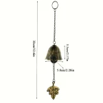 Creative Japanese Cast Iron Wind Chime Hanging Decoration Metal Retro Hanging Leaf Bell Balcony Outdoor Garden Hanging Decorate 2