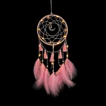 Dream Catcher Wind Chimes Art Chimes Girls Room Decorations Bedroom Pendant Accessories Bedroom Decoration Gift Handmade Feather 6