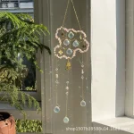 Sun Catcher Pendant Custom Wind Chimes New Big Hive Small Bee Natural Crystal Sun Catcher Room Decor 3