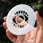 Turkish Devil Eye Wind Spinner Catcher Sublimation 3D Mirror Reflection Rotating Windchime Feng Shui Amulet Hanging Garden Decor 2
