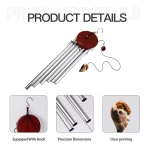 Personalized Wind Chimes, Customized Chimes for Indoor Outdoor Patio Porch Garden Decor Gift for Women Men Loved One 3