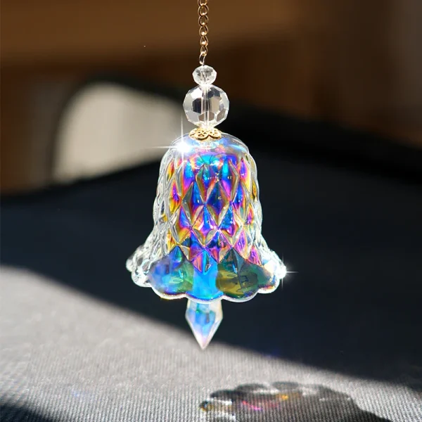 Rainbow Crystal Wind Chime Window Hanging Bell Glass Pendant Sun Catcher Christmas Decoration Home Decoration Garden Decoration 1