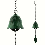 Creative Japanese Cast Iron Wind Chime Hanging Decoration Metal Retro Hanging Leaf Bell Balcony Outdoor Garden Hanging Decorate 3
