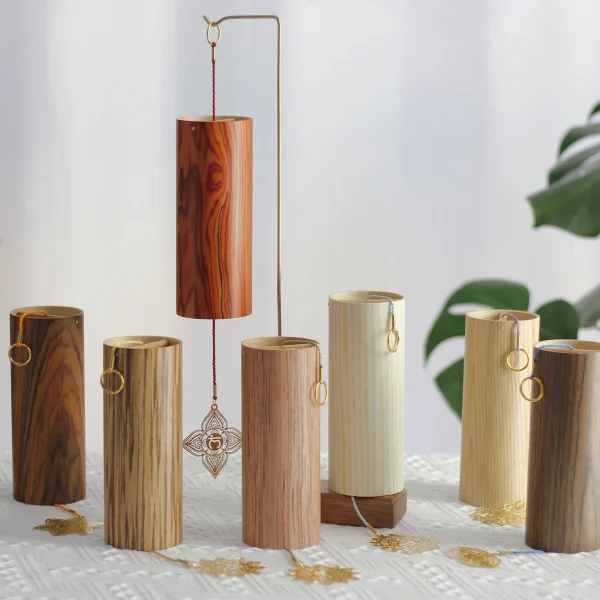 Chimes Natural Bamboo Wind Chime Meditation Chord Windbell for Outdoor Garden Patio Home Decoration Meditation Relaxation 1
