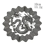 Dragon Sublimation Wind Spinner Metal Rotating Hanging Decoration Feng Shui Wind Catcher Bird Deterrent Nursery Farmhouse Decor 4