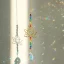 1Pc Lotus Crystal Wind Chime Charms Made Of Metal And GlassFor Home Light Gathering Decoration OutdoorGarden Sun Catchers Crafts 1