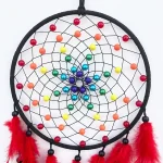 Dream Catcher Colorful Feather Handmade Wind Chimes Creative Living Room Bedroom Hanging Ornaments Wall Pendant Home Decorations 3