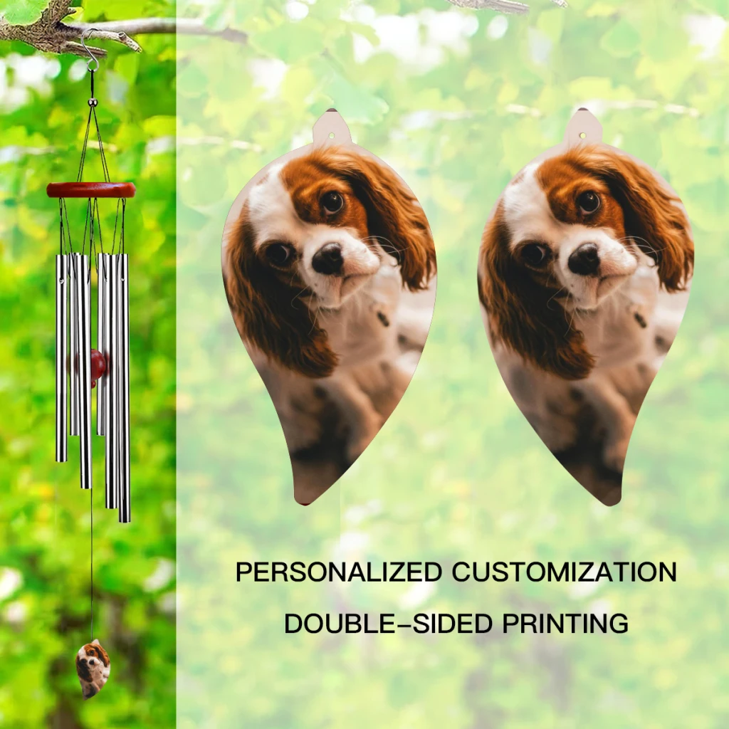 Personalized Wind Chimes, Customized Chimes for Indoor Outdoor Patio Porch Garden Decor Gift for Women Men Loved One 2