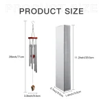 Personalized Wind Chimes, Customized Chimes for Indoor Outdoor Patio Porch Garden Decor Gift for Women Men Loved One 4