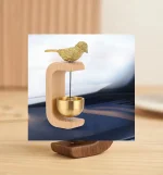 Japanese Wooden Wind Chimes Wireless Doorbell Entrance Door Bell Decorative Wind Bell for Home Opening Hanging Decorations 4