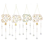 Sun Catcher Pendant Custom Wind Chimes New Big Hive Small Bee Natural Crystal Sun Catcher Room Decor 5