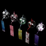1Pc Wind Bell Japan Chimes Handmade Glass Furin Home Office Decors 3
