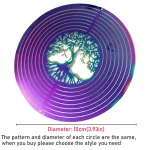 3D Rotating Wind Chimes Tree Of Life Wind Spinner Bell For Home Decor Aesthetic Garden Hanging Decoration Outdoor Windchimes Set 4