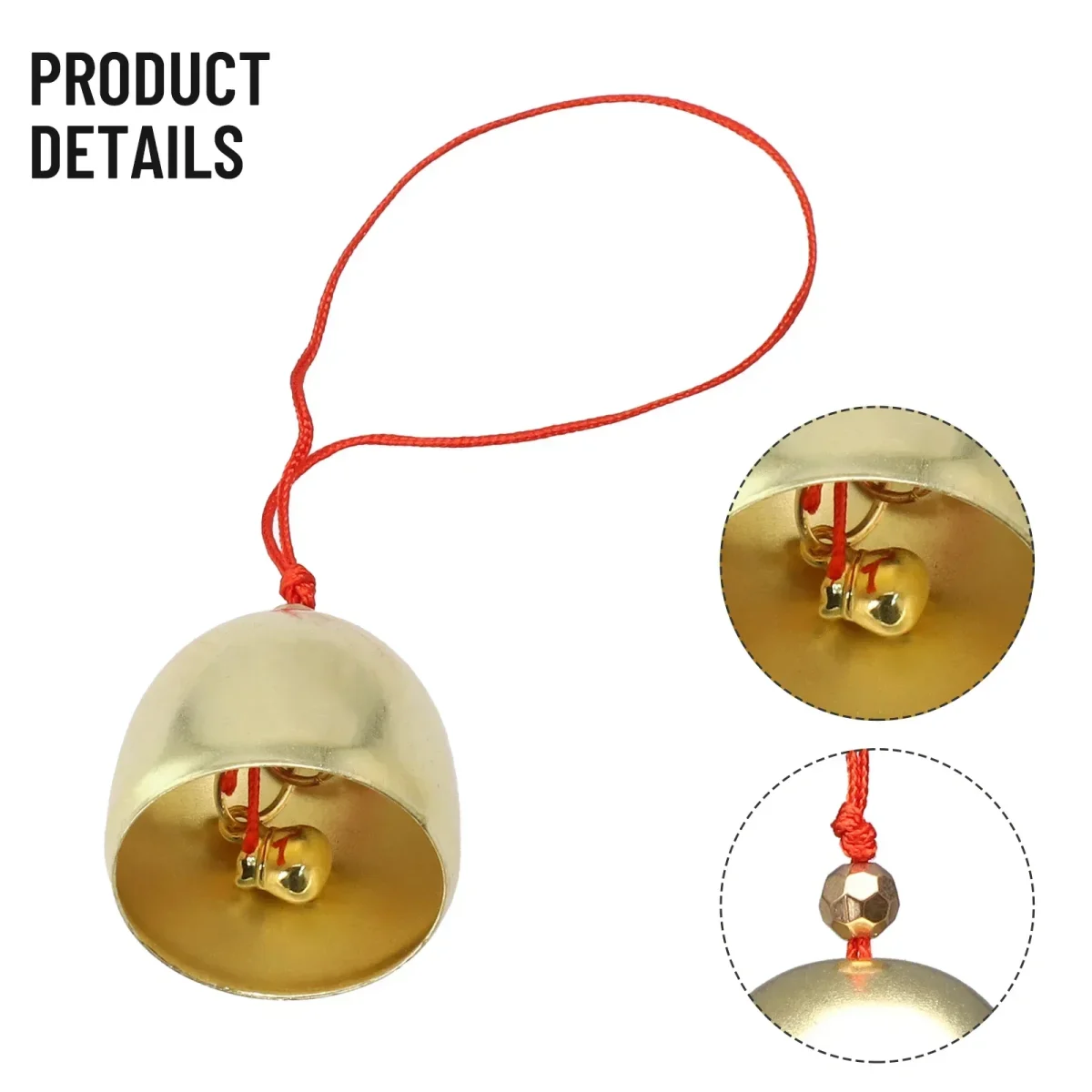 Pure Copper Metal Bell Decoration Pure Copper Bell Pendant Brass Door Bell Diy Craft Wind Chimes Wind Chimes Making Art Accessor 6