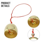 Pure Copper Metal Bell Decoration Pure Copper Bell Pendant Brass Door Bell Diy Craft Wind Chimes Wind Chimes Making Art Accessor 6
