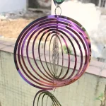 3D Rotating Wind Chimes Tree Of Life Wind Spinner Bell For Home Decor Aesthetic Garden Hanging Decoration Outdoor Windchimes Set 5