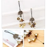 Metal Wood Money Tree Wind Chimes Bell Good Lucky Home Garden Outdoor Indoor Wall Hanging Use Elegant Sound Decorations 3