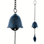 Creative Japanese Cast Iron Wind Chime Hanging Decoration Metal Retro Hanging Leaf Bell Balcony Outdoor Garden Hanging Decorate 5