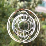 Turkish Devil Eye Wind Spinner Catcher Sublimation 3D Mirror Reflection Rotating Windchime Feng Shui Amulet Hanging Garden Decor 1