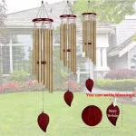 Good Luck Wind Chimes, 6 Tubes Bell Pendant For Home Decorations, Clear And Elegant Sound, Suitable For Indoor And Outdoor Use 6