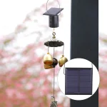 Wind Spinner Solar Motor with Hook Solar Powered Wind Chime Ornament Rotating Outdoor Decor Wind Spinner Solar Motor 5