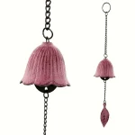 Creative Japanese Cast Iron Wind Chime Hanging Decoration Metal Retro Hanging Leaf Bell Balcony Outdoor Garden Hanging Decorate 4