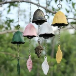 Creative Japanese Cast Iron Wind Chime Hanging Decoration Metal Retro Hanging Leaf Bell Balcony Outdoor Garden Hanging Decorate 1