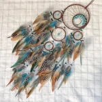 Dream Catcher Vintage Wind Chime Hanging Ornament Home Decor Indian Natural Stone Tree of Life Dream Catcher Wall Decor 3