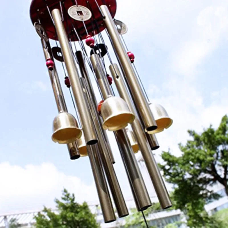 Large Wind Chime Tubes Bells Metal Church Bell Outdoor Garden Home Garden Decor Hanging Wind Chime Symbol Of Good Luck 4