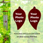 Personalized Wind Chimes, Customized Chimes for Indoor Outdoor Patio Porch Garden Decor Gift for Women Men Loved One 2