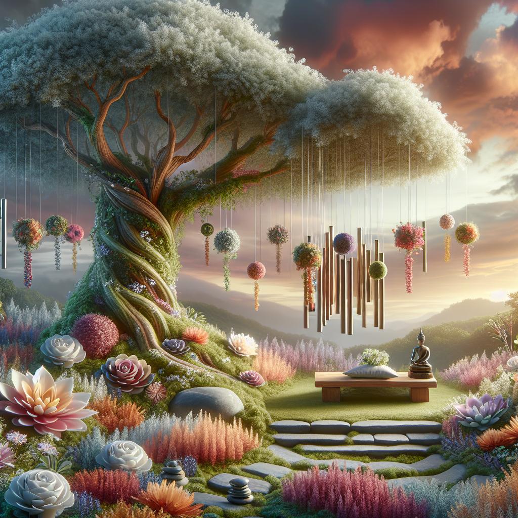 Creating a Mindfulness Garden with Wind Chimes